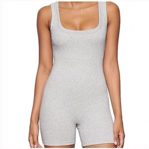 SKIMS Heather Gray Shapewear Bodysuit